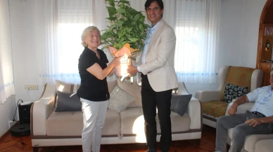 Köyceğiz İlçe Milli Eğitim Müdürü Taner ŞEN’den Emekli Öğretmen Ayşe Berksoy’a Ziyaret