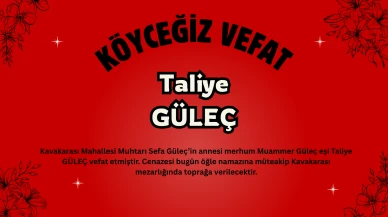 Kavakarası Mahallesi Muhtarı Sefa Güleç’in Annesi Taliye Güleç Vefat Etti