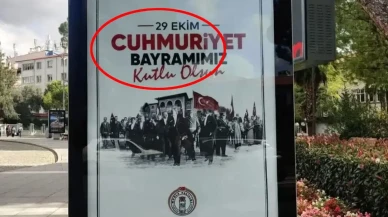 Muğla Valiliği’nin 29 Ekim Afişlerinde “Cuhmuriyet” Hatası