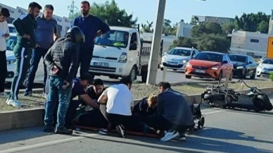 Bodrum’da Motosiklet Sürücüsü Tabelalara Çarptı! Yol Çalışmasında Ağır Yaralandı