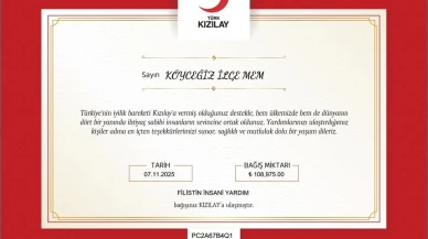 Köyceğiz’de Gazze İçin Büyük Dayanışma! Kermeste 108.975 TL Bağış Toplandı