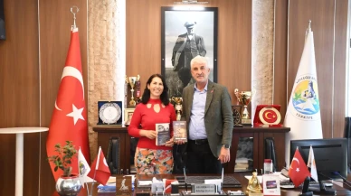 Yazar Hatice Noyan’dan Belediye Başkanı Ali Erdoğan’a Ziyaret