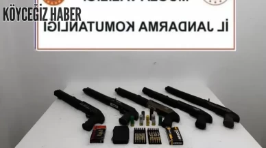 Köyceğiz’de Jandarma 5 Pompalı Tüfek Ele Geçirdi!