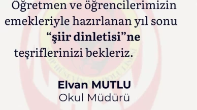Köyceğiz’de Yıl Sonuna Şiirle Veda: Anadolu Lisesi’nden Şiir Dinletisi Daveti