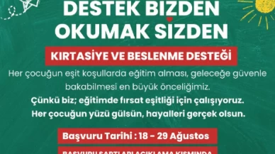 Marmaris Belediyesi’nden Öğrencilere Kırtasiye ve Beslenme Desteği: “Okumak Sizden, Destek Bizden”