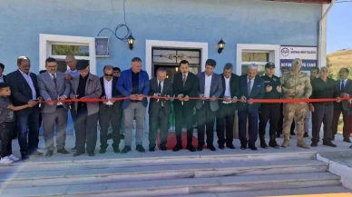 Akyaka'da Hayırla Yükselen Cami İbadete Açıldı