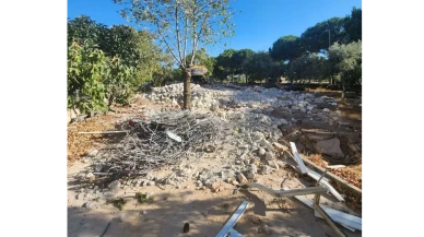 Menteşe’de Osman Gazi Dereli Camii Yıkıldı