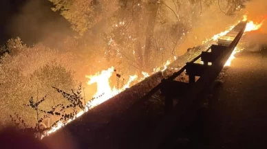 Muğla Sakar Rampasında Orman Yangını: Akyaka Yol Ayrımında Başlayan Alevler Son Anda Kontrol Altına Alındı