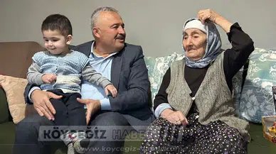 Başkan Mehmet Demir 100 Yaşındaki Adile Kunduz’u Ziyaret Etti