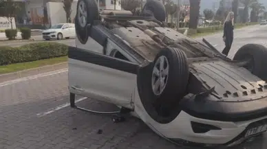 Marmaris’te Otomobil Takla Attı: Hatipirimi Mahallesi'nde Korkutan Kaza!