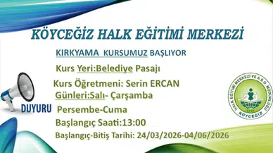 Köyceğiz’de Kırkyama Kursu Başlıyor: Kayıtlar Başladı