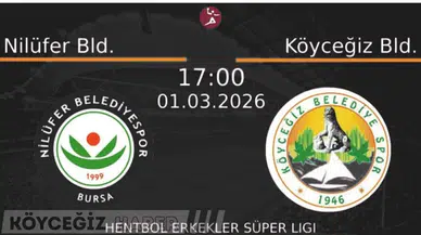 Nilüfer Bld. - Köyceğiz Bld. Hentbol Maçı Canlı İzle