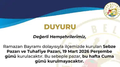 Ortaca’da Bayram Mesaisi: Pazar Günü Değişti