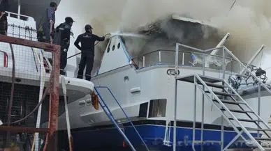 Bodrum’da Lüks Yatta Korkutan Yangın: 5 Kişi Dumandan Etkilendi!