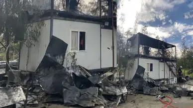 Bodrum Dereköy’de Korkutan Yangın: Konteyner Kül Oldu!