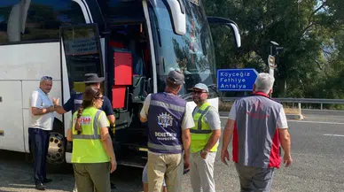 Köyceğiz ve Ortaca'da Tur Araçlarına Sıkı Denetim!