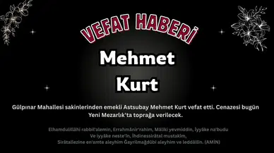 Köyceğiz'de Emekli Astsubay Mehmet Kurt Vefat Etti