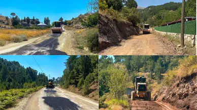 Köyceğiz'de Çövenli Mevkii Yolu Yenileniyor