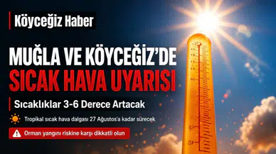 Köyceğiz'de Sıcak Hava ve Yangın Uyarısı!