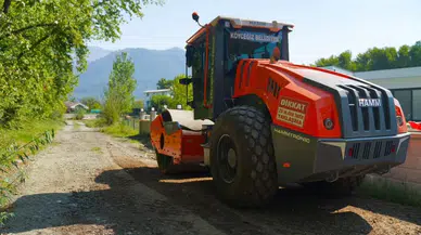 Köyceğiz Yangı Mahallesi'nde Yol Yapımı Devam Ediyor
