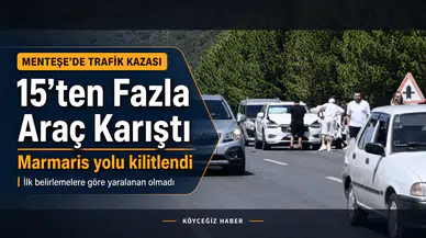 Menteşe'de 15 Araç Birbirine Girdi! Zincirleme Kaza