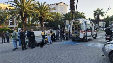 Marmaris Atatürk Caddesi’nde Motosiklet Kazası