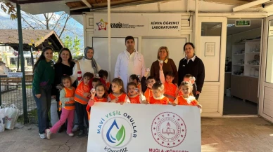 Köyceğiz'de Minik Öğrencilere Laboratuvar Deneyimi