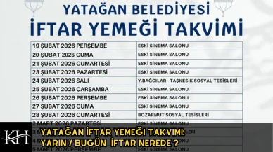 Yatağan İftar Yemeği Takvimi: Yarın İftar Nerede 2026