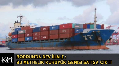 Bodrum’da Satılık Dev Gemi: 15 Milyona Kargo Gemisi Sahibi Olun!