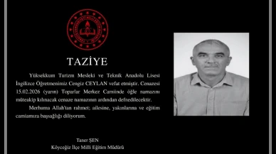 Köyceğiz Yüksekkum Turizm Lisesi Öğretmeni Cengiz Ceylan Vefat Etti