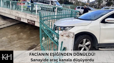 Fethiye’de Korkutan Kaza : Araç Bariyerlerde Asılı Kaldı