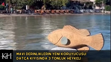 Datça'da Orfoz Heykeli Su Altında: Nesli Tükenen Tür İçin Farkındalık