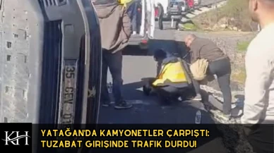 Yatağan'da Dehşet Anları: Lastiği Patlayan Kamyonet Karşı Şeride Daldı!