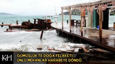 Bodrum'da Fırtına Felaketi: Gümüşlük Sahili Dev Dalgalarla Yıkıldı