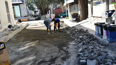 Köyceğiz’de Parke Taşları Yenileniyor