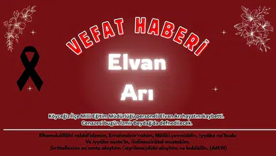 Köyceğiz Milli Eğitim Ailesinin Acı Günü: Elvan Arı Vefat Etti