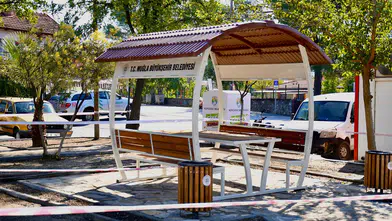 Köyceğiz Beyobası Meydanına Yeni Oturma Alanı ve Atatürk Büstü Yapıldı