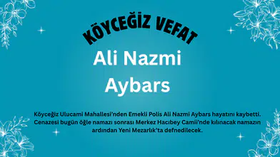 Emekli Polis Ali Nazmi Aybars Vefat Etti: Cenazesi Bugün Merkez Hacıbey Camii’nden Kalkacak