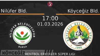 Nilüfer Bld. - Köyceğiz Bld. Hentbol Maçı Canlı İzle