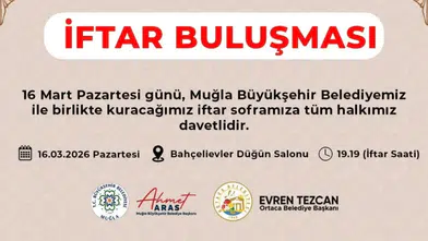 Ortaca’da Dev İftar Sofrası: Başkan Tezcan’dan Tüm Halkına Davet