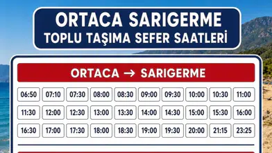 Ortaca - Sarıgerme Dolmuş Saatleri (Güncel)