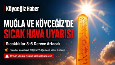 Köyceğiz'de Sıcak Hava ve Yangın Uyarısı!