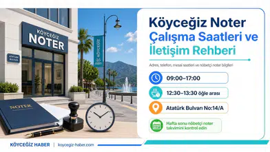 Köyceğiz Noter Çalışma Saatleri: Adres, Telefon Ve Nöbetçi