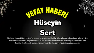 Köyceğiz'de vefat haberi: Hasan Hüseyin Sert son yolculuğuna uğurlanacak