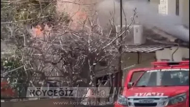 Fethiye'de Korkutan Alevler: Cami Mahallesi'nde Ev Yangını!