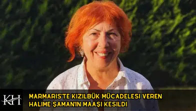 Marmaris'te Kızılbük Mücadelesi Veren Halime Şaman'ın Maaşı Kesildi