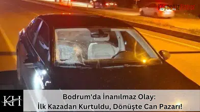 SON DAKİKA: Bodrum Ortakent Yolunda Feci Kaza! Genç Sürücü Ağır Yaralı
