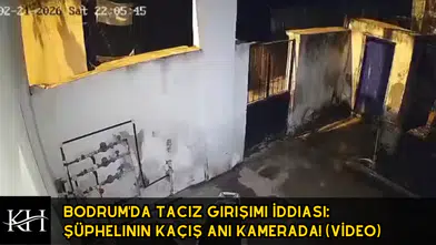 Bodrum'da Taciz Girişimi İddiası: Şüphelinin Kaçış Anı Kamerada!