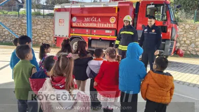 Ula’da Anasınıfı Öğrencilerine Yangın Eğitimi : 112 Nasıl Aranır?