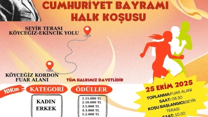 Köyceğiz’de 29 Ekim Coşkusu Halk Koşusuyla Başlayacak: 10 Kilometrelik Parkurda Ödüllü Yarış